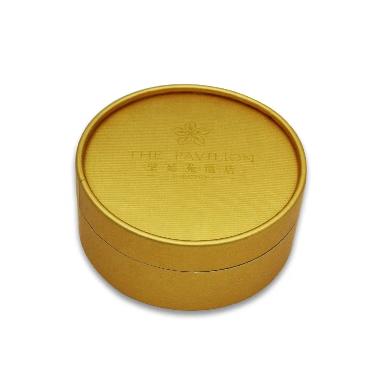 
Chinese Supplier Wholesale Gold Custom Round Box Package Tube Paper Pox For Food Packaging 