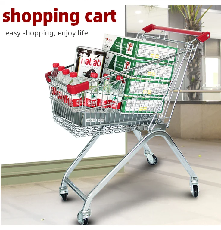 Chrome Plated Portable and Foldable RD-60A Plastic Grocery Shopping Trolley 450mm & 750mm Options 10pcs Offer