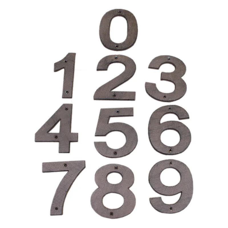 Cast Iron Wall Decoration House Number Door