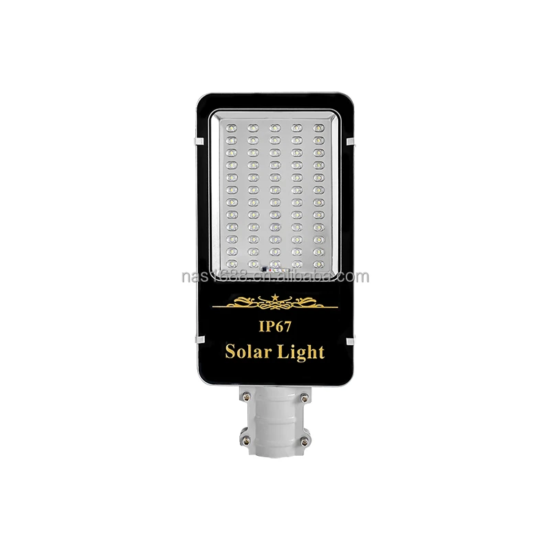 Smart auto dimming control high efficiency luces solares exterior panel with led solar street light