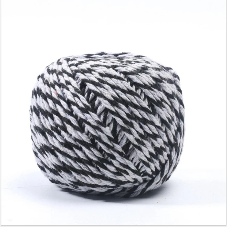 classical double color cotton twine cotton rope