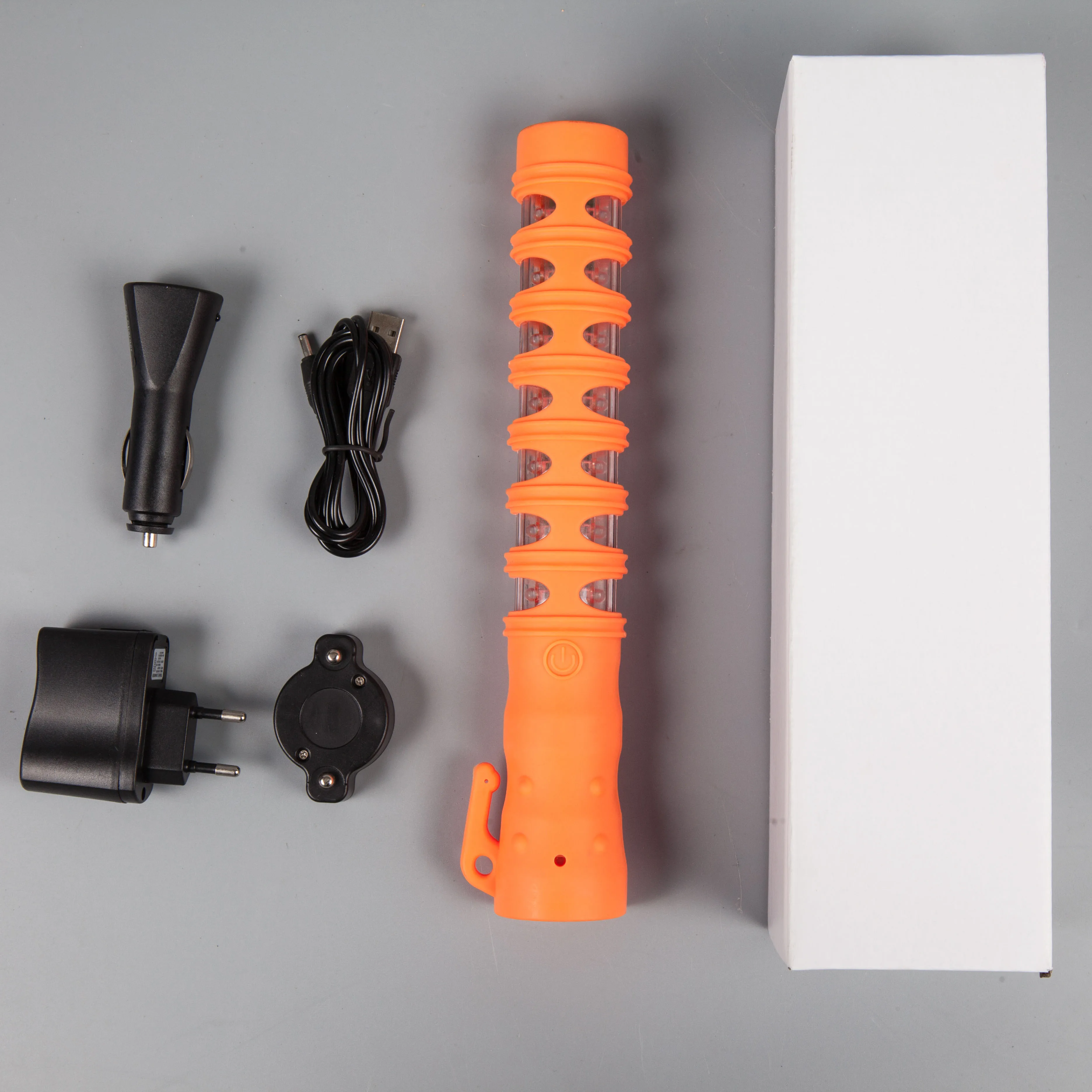 Customized Rechargeable Traffic Baton Plastic Police Electric LED Light Stick For Sale