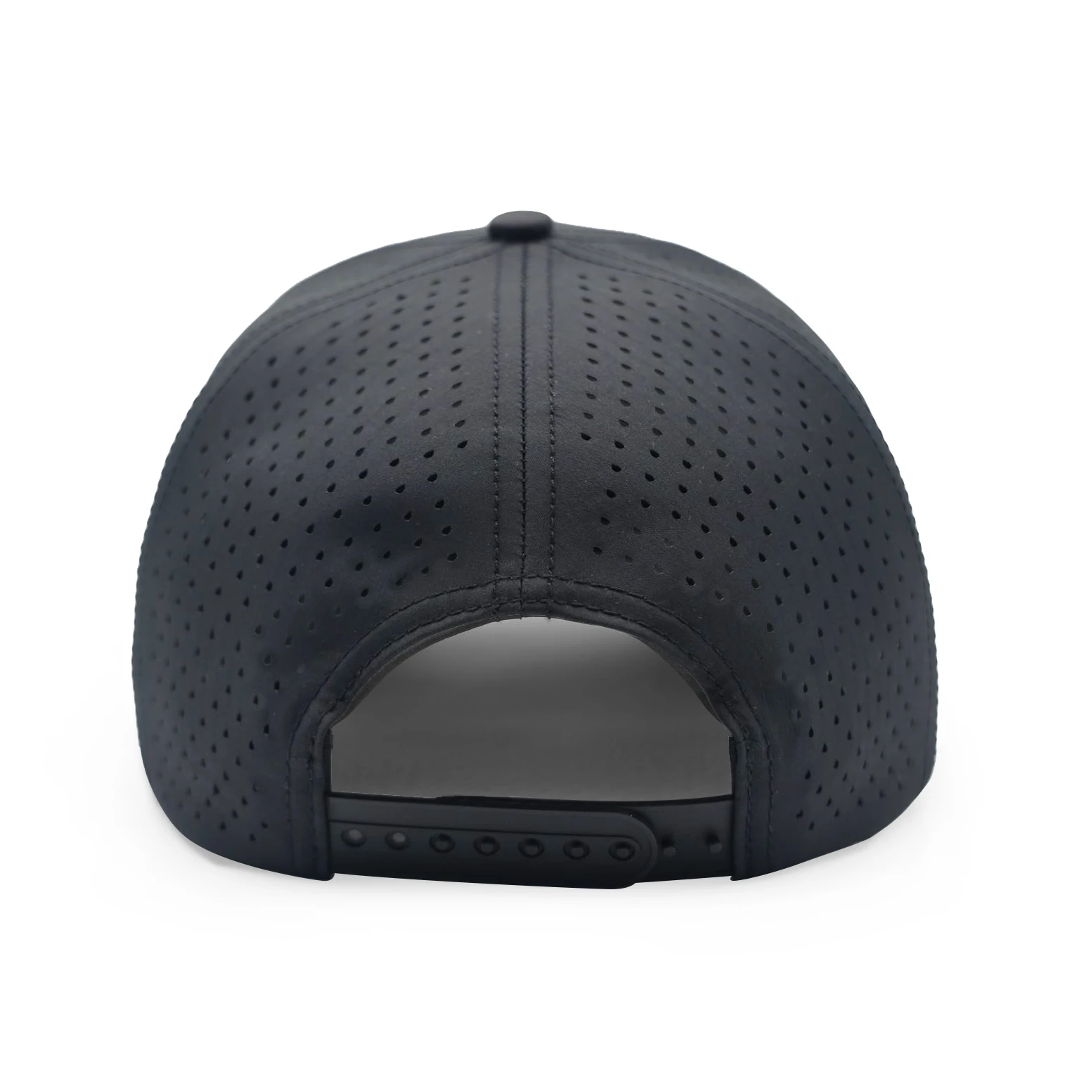 China manufacture Curved brim custom golf cap 6 panel Laser Cut Hole Perforated Hat Golf Hat