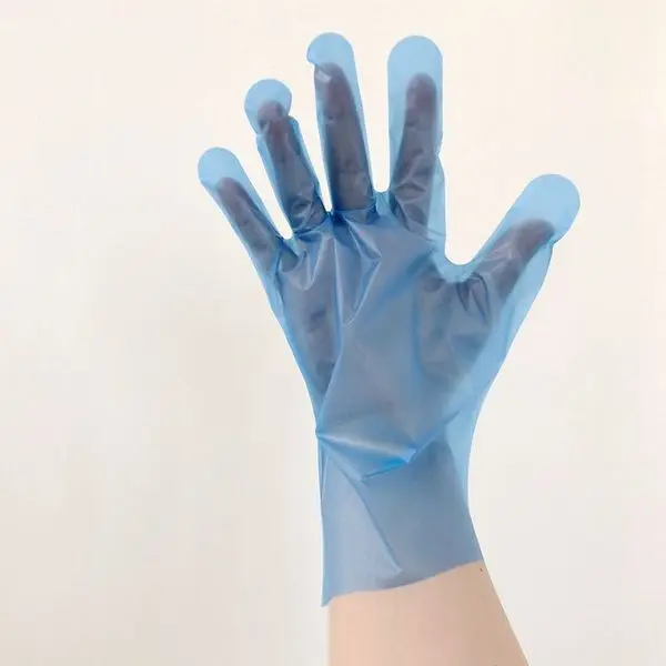 Kitchen restaurant food grade pe plastic disposable hand gloves 100pcs manufacture disposable gloves