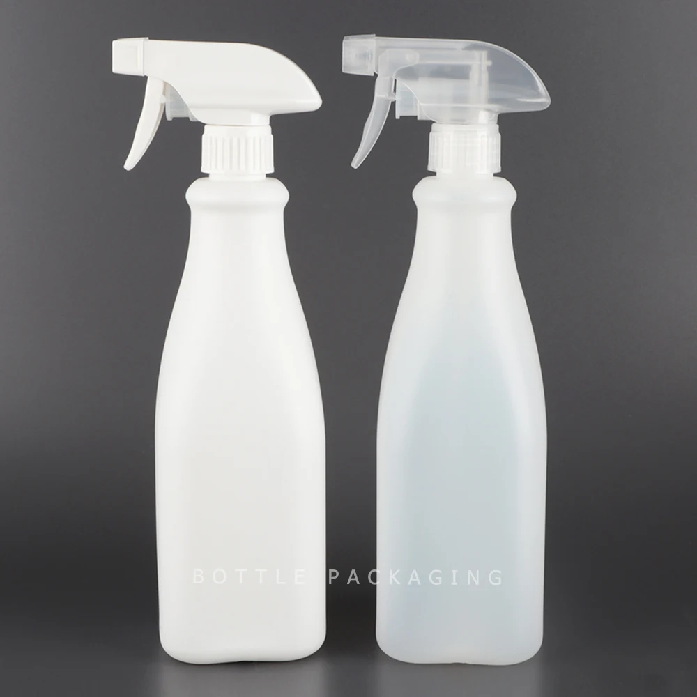 Custom Color White HDPE 25oz 750ml Can Car Care Spray Bottle Planting Pet Cleaning Toilet Leak Proof Empty Spray Bottle