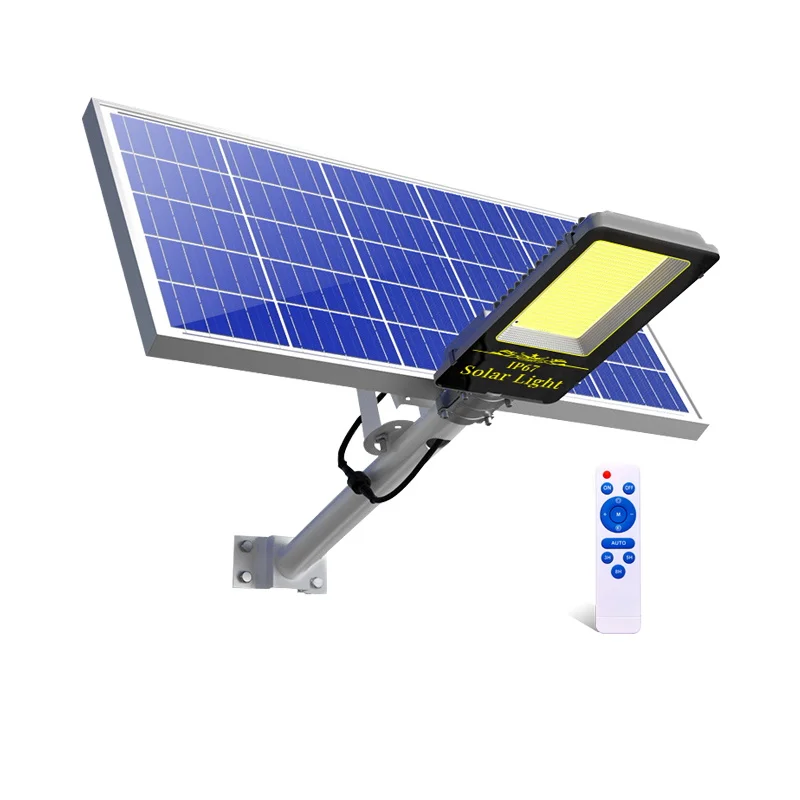 sensor waterproof  solar  street light led with  remote control Outdoor Area Solar Panel Road Streetlight