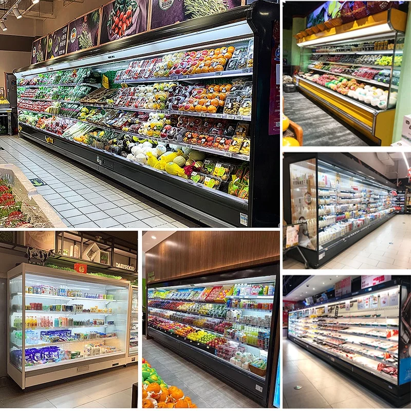 Suppliers supermarket Multideck Display Refrigerator Display Fridge Open Chiller