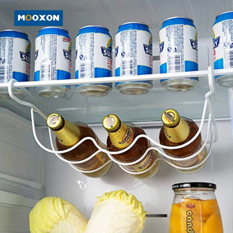 Kitchen Accessories Refrigerator Holder Hanging Beer Bottle Wine Hook Water Bottle Hanger Storage Rack Organizer For Fridge