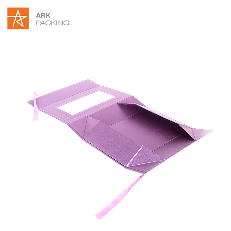 
custom eco-friendly cardboard shipping pink gift paper packing boxes with ribbon Portable shoe 