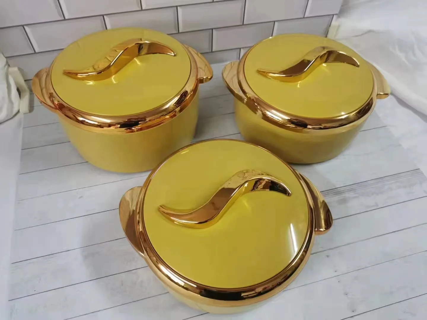 hot pot  Food Warmer 3PCS SET Party Food Warmer Set Lunch Box Container food warmer casserole stainless steel  (1.5L/2.0L/2.5L)