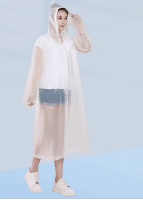factory  direct supply high quality  hot selling Disposable raincoat portable transparent thickened adult plastic raincoat