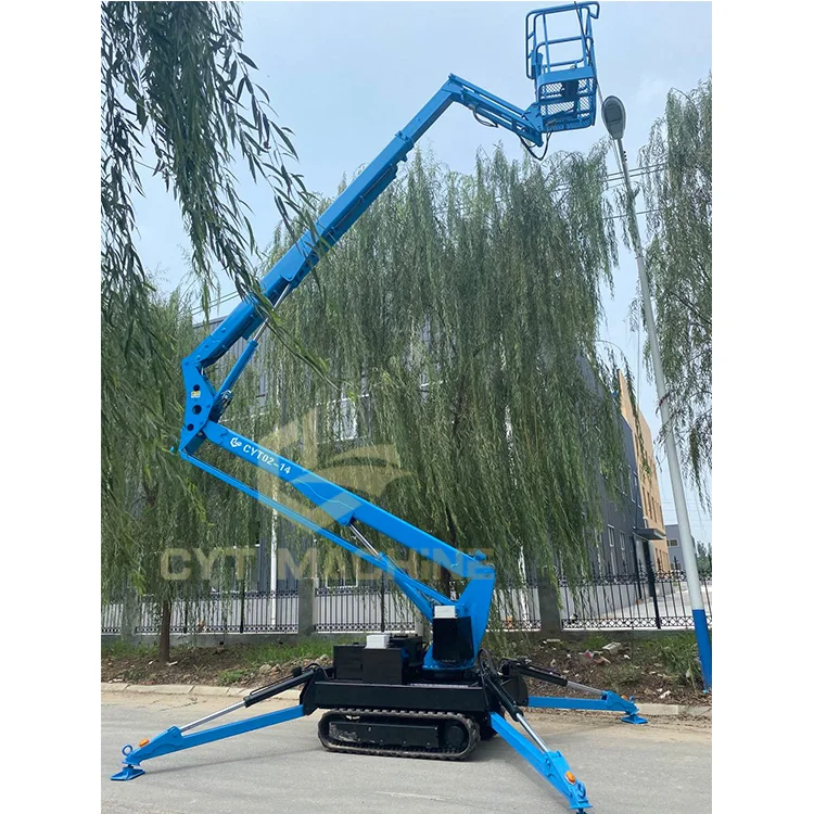 Высококачественный самоходный гусеничный подъемник 20 м, телескопический подъемник-паук, сертификация Ce