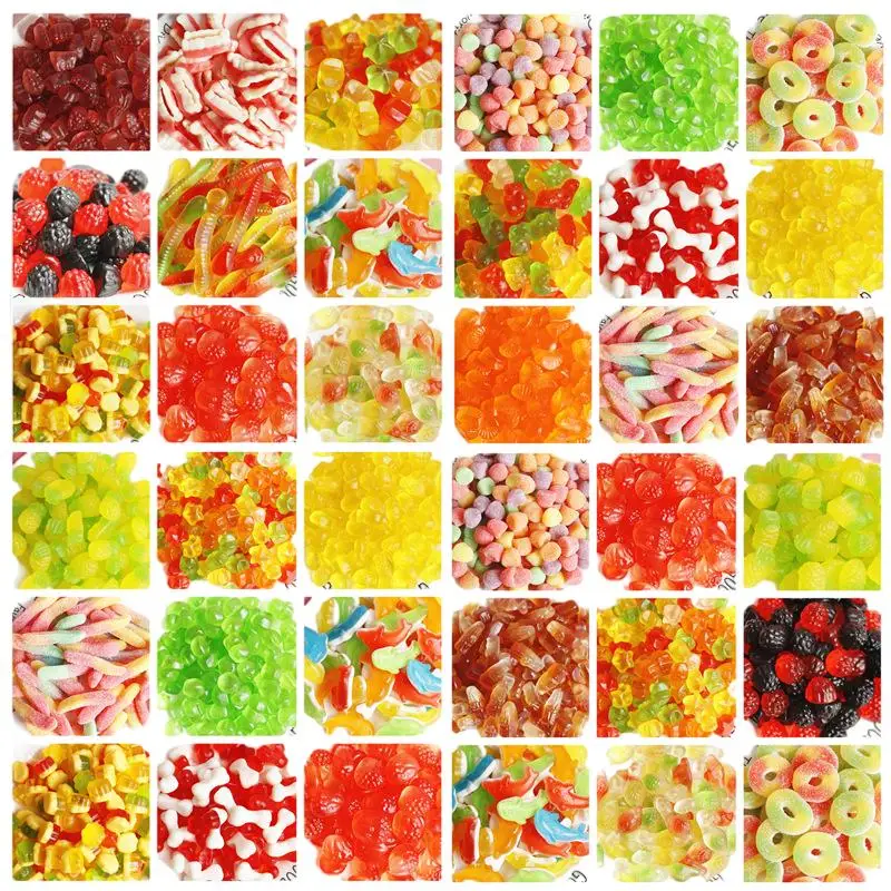 OEM China Manufacturer Wholesale Customized Bulk Halal Candy Fruit Flavour Sour Jelly gummy Candy