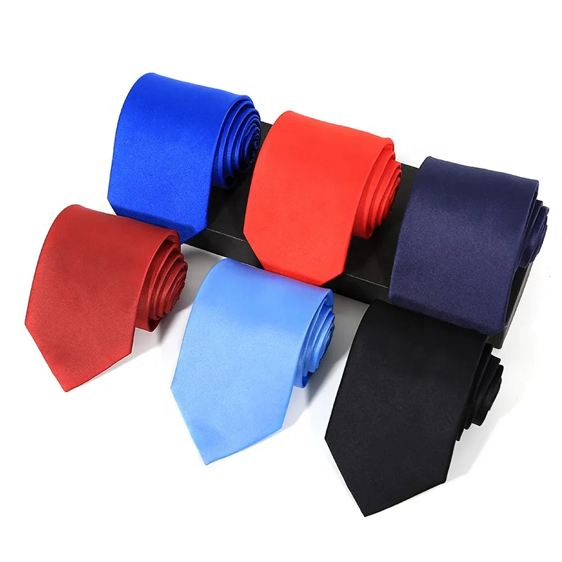 Wedding Cravat  For Men Solid Colors Necktie Gold Tie For Men