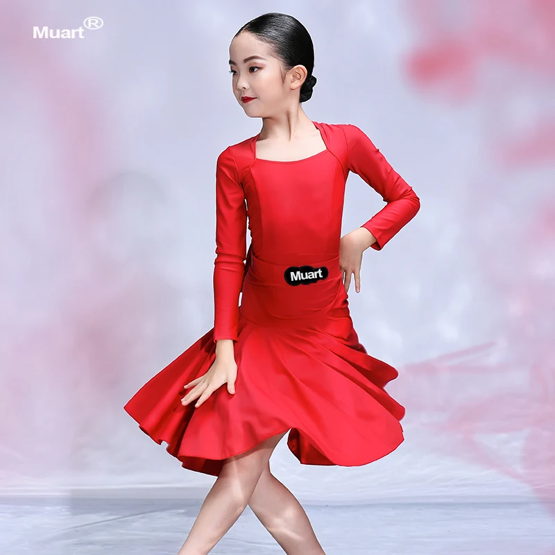 Ballroom Tango Children Latin Salsa Dance Dress Girl Kids Competition Practice Outfits dance dress