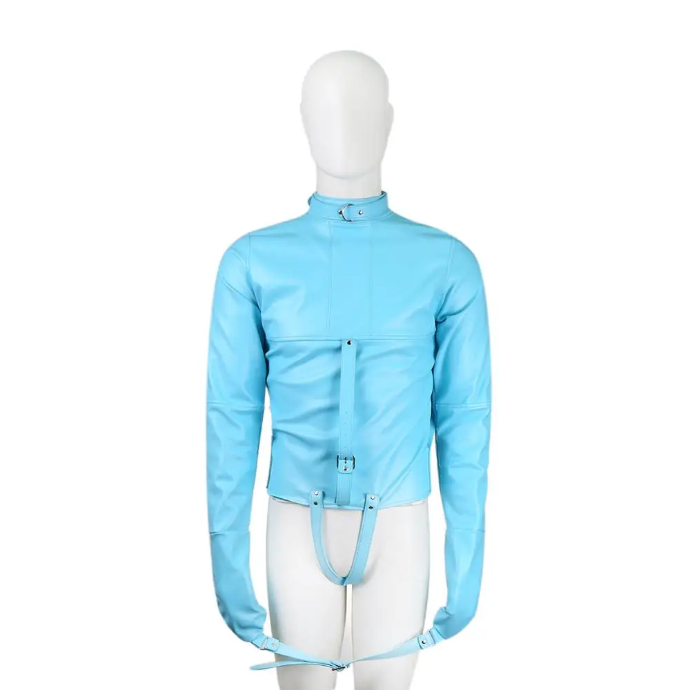 Adult Sex Game Adjustable Bondage Jacket With Long Sleeves, Fetish Costumes Restriction Straitjacket Sex Toys For Couple