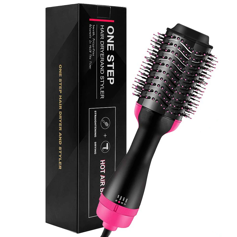One Step Hair Dryer Hot Air Brush Hair Straightener Curler Comb Electric Blow Dryer Brush Styling Tools Volumizer Salon