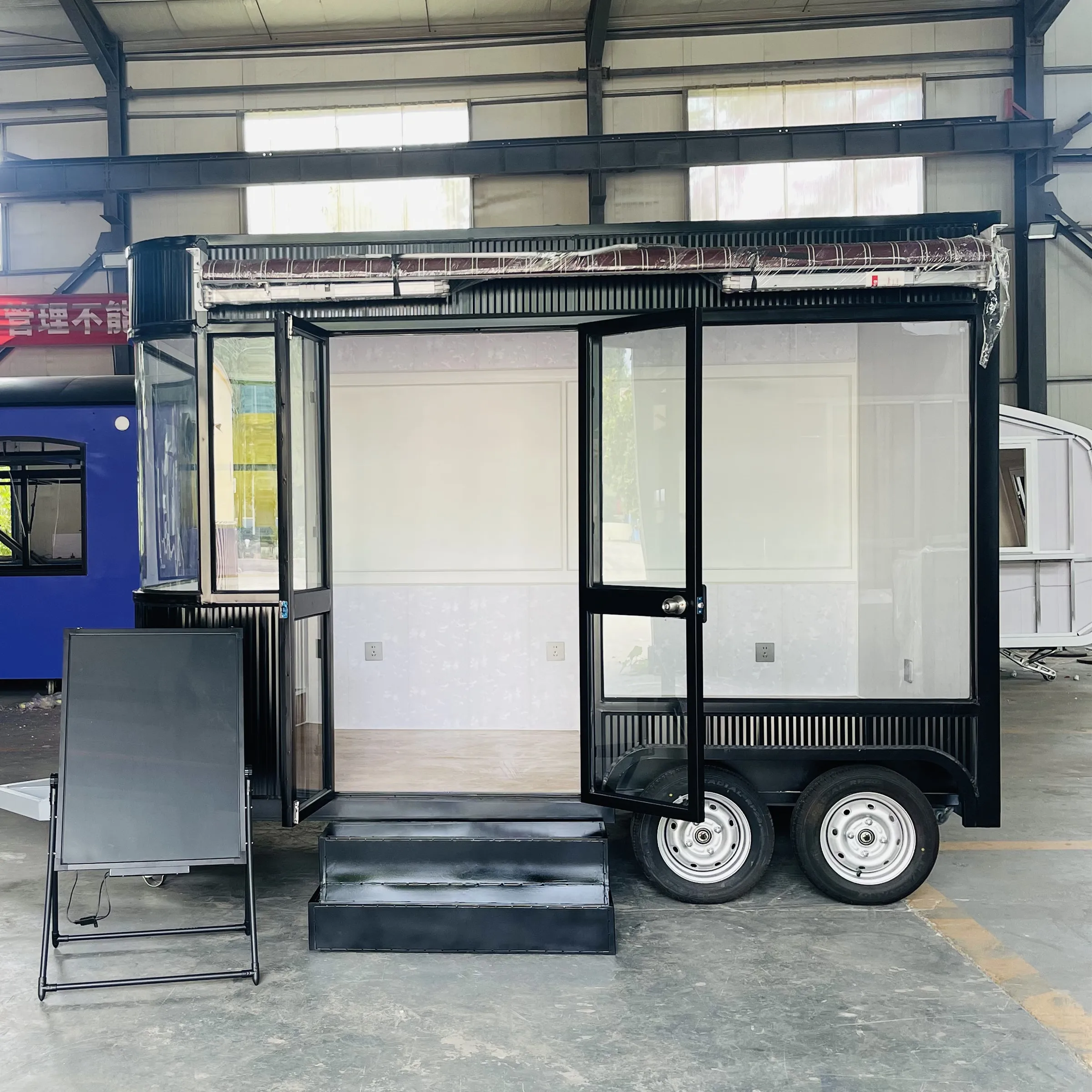 2023 global hot selling new arrival beauty makeup manicure eye-brow shaping massage SPA electric mobile salon truck trailer cart