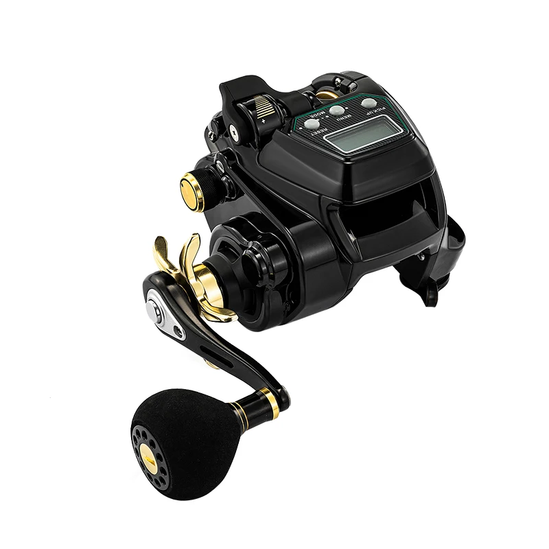 Ecooda Electric Fishing Reel Saltwater EZH 3000/5000 Size Big Drag Power Electric Hose Reel 12V DC Jigging Reel