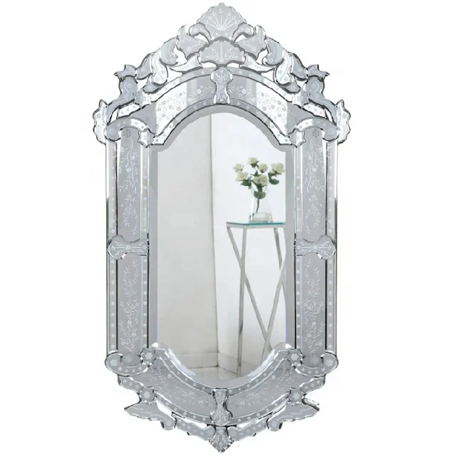 
Hot Selling Modern Handmade design flower mirror with beveling Venetian Style Decorative Wall Mirrors  (51632824)