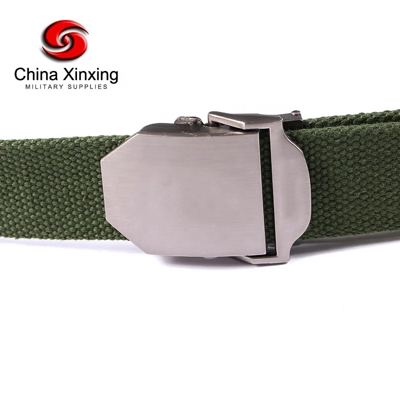 Тактический ремень Xinxing RB10 хлопковый холщовый армейский зеленый с пряжкой из цинкового сплава военный