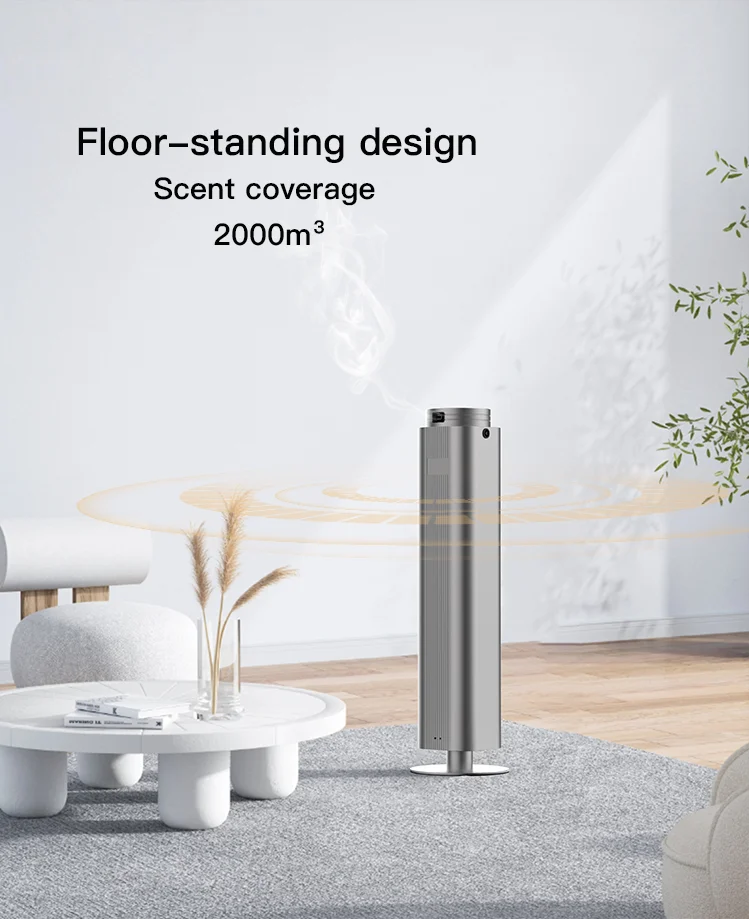 2024 Commercial Tower Large Area Waterless Oil Diffuser Aluminum Humidifiers For Large Room
