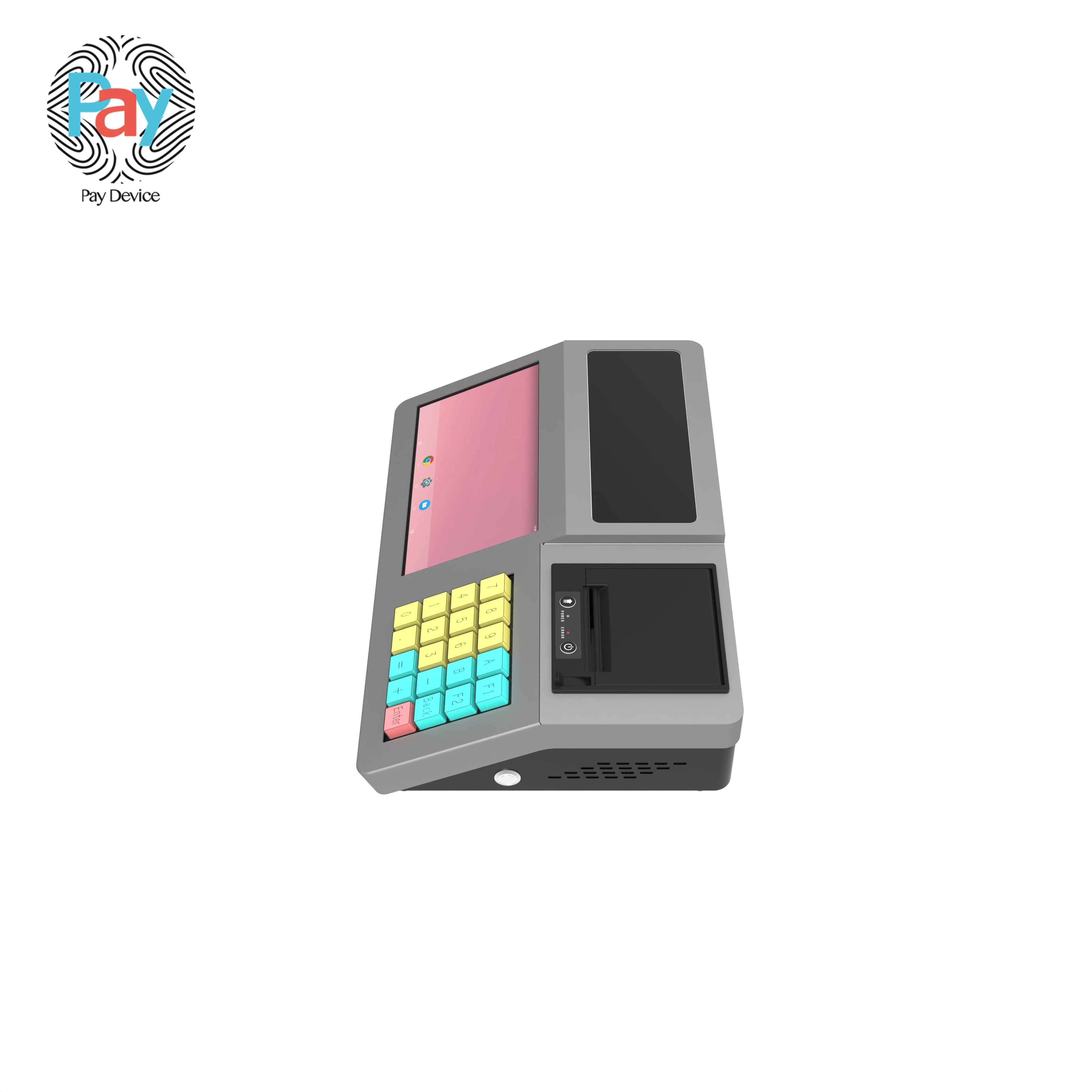 Supply customize metal keyboards Pos of senraise restaurant all in one machine