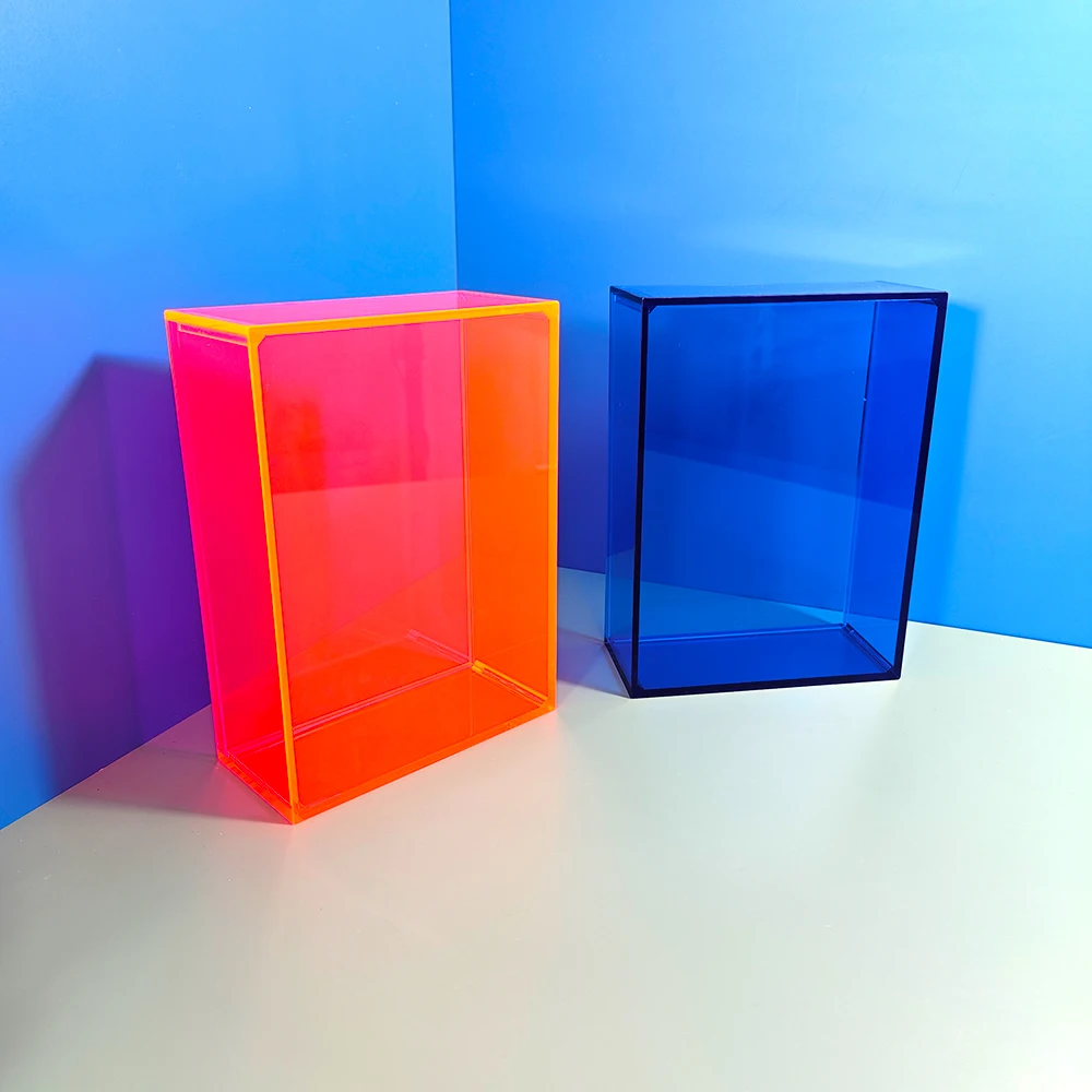 wholesale price custom colorful acrylic display case box