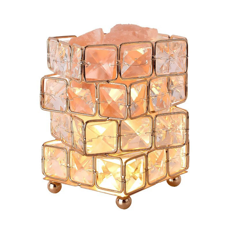 Home Office Decor Small Table Lamp Air Purifier Crystal Stone aroma diffuser salt lamp