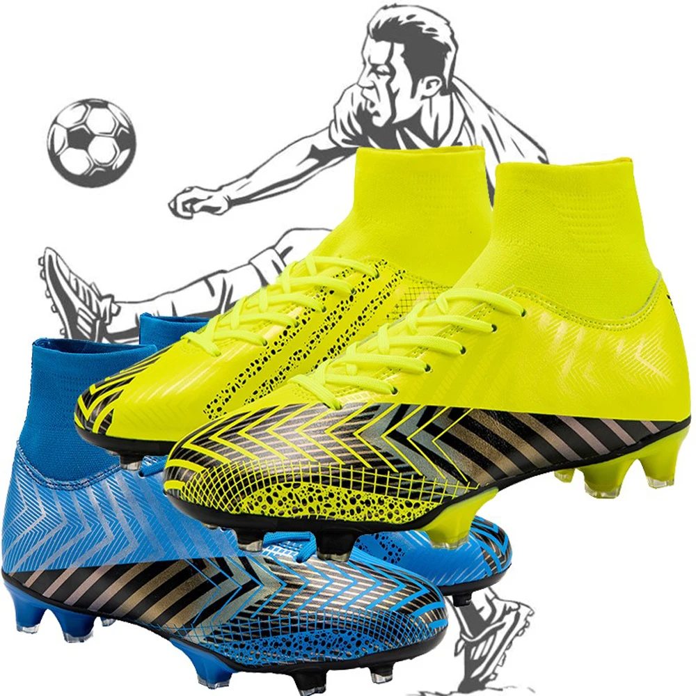 New Style professional football shoes couples outdoor competitions special shoes wrapped non-slip soccer shoes