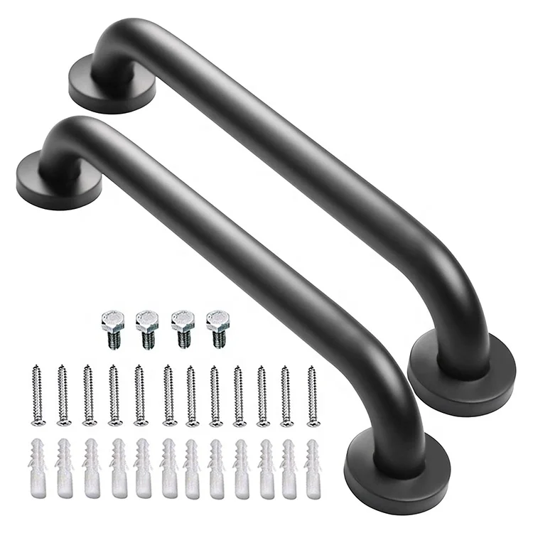 Stainless Steel Matte Black Grab Bar Wall Bath Safety Shower Balance Grab Bar