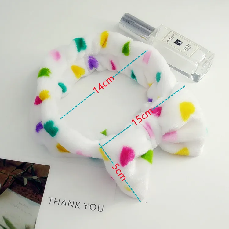 Spa Headband Women Fleece Hair Lace Large Bow Face Wash Headband Make up Headband Hair Band Bow