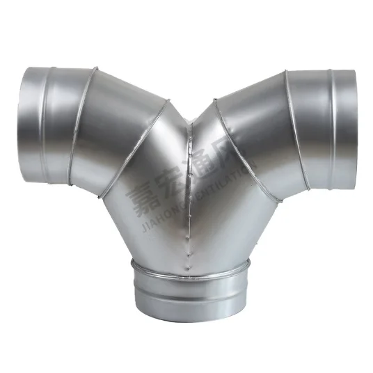 Factory HVAC pipe with flanges for ventilation