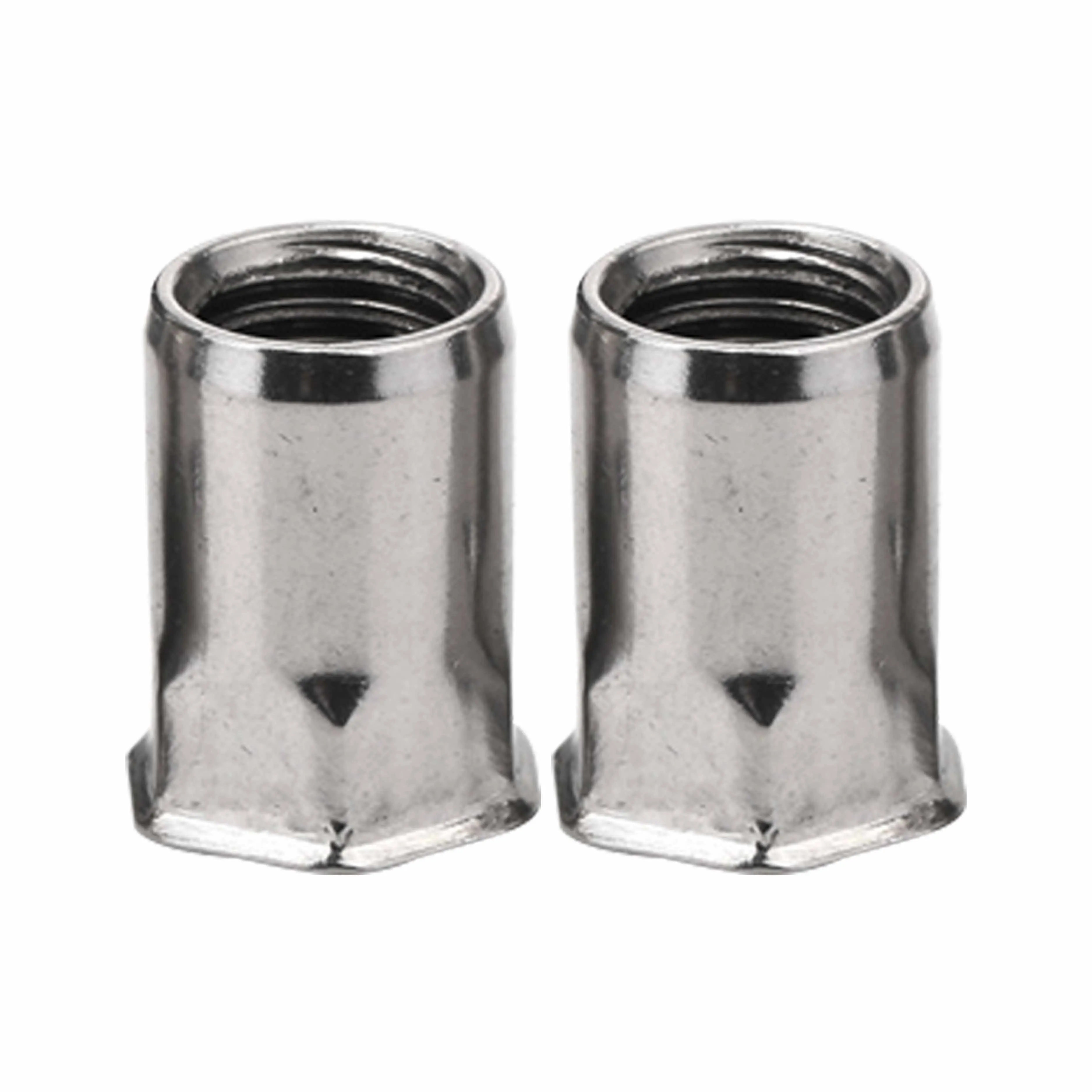 Custom Zinc Plated Hex Socket Flat Countersunk Head Blind Open Knurled Rivet Nut