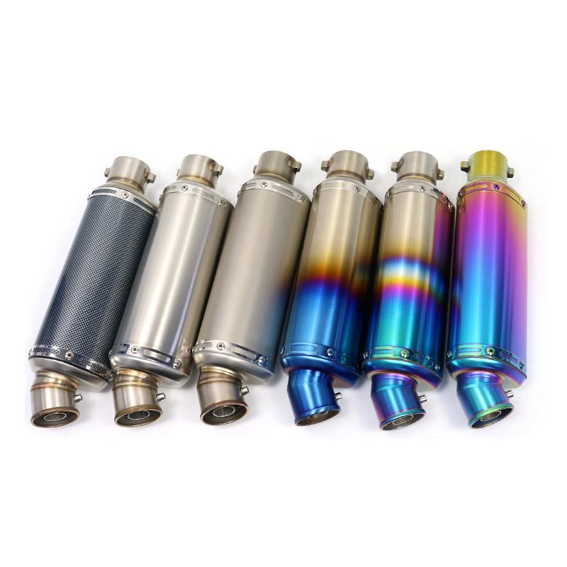 GP Racing Exhaust Muffler Dirt Bike Muffler Motocross Silencer For er6n sv650 crf 230 Z800 R1 cb650f cb1000r cbr250r