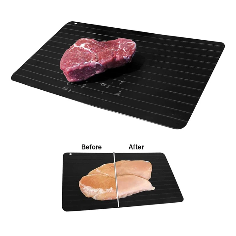 NEW Food Meat Defrosting Tray - Rapid Defrost Plate Kitchen Fast Thaw Board Master Large Size Meat Defroster Tray No Electricity