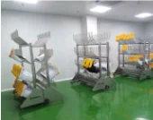 Commercial kitchen meat and food processing plant stainless steel drying deodorization shoe rack