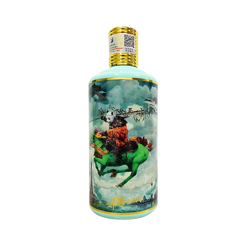 Китай 500 мл/бутылка Baijiu Shanghai Qibao Panda Maotai flavor Kaoliang ликер