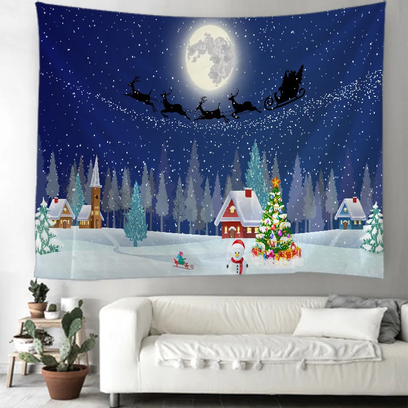 LEMON 7x5FT Soft Fabric Winter Photography Backdrop Glitter Snowy Forest Holiday Party Decor Banner Portrait Studio Booth