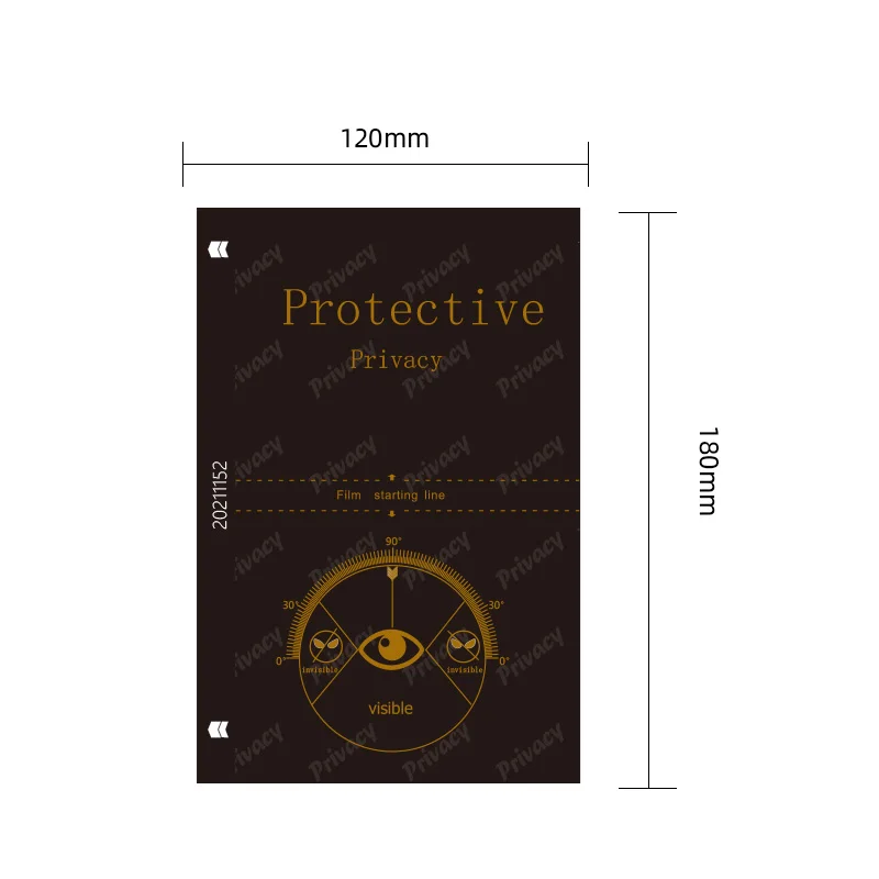 Wholesale Direct Anti-Fingerprint Protector De Pantalla Anti Spy Private Film Hydrogel Screen Protector Sheet TPU Film