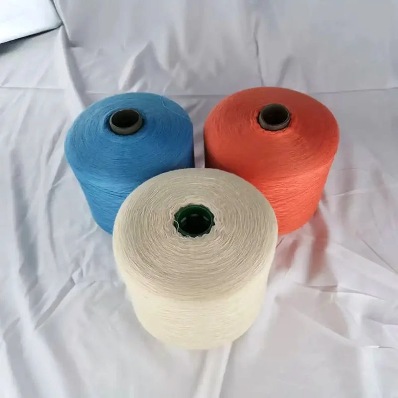 Factory wholesale 32S/2 Recycled Polyester yarn multiple colors dyed yarn Strong resilience 100% polyester yarn for sewing