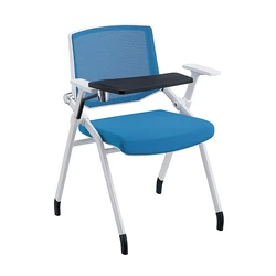 Пластиковые стулья, тренировочный стул с блокнотом для письма, офисная мебель, стул для конференций