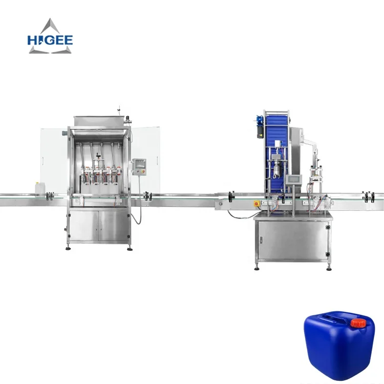 20 liter jerry can palm oil filling machine with capping machine for jerry can caps