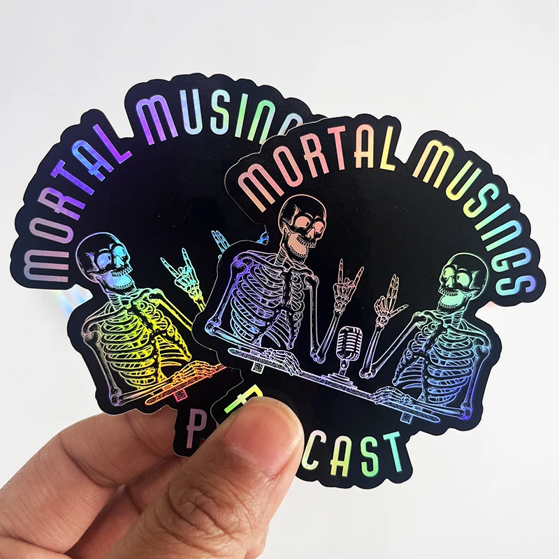 UV Proof Customize Design Sticker Custom Holographic Printing Waterproof PVC Vinyl Die Cut Logo Stickers