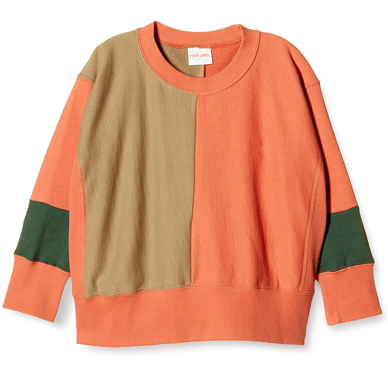 Оптовая продажа одежды, детский стильный Свободный пуловер с круглым вырезом, свитшот для малышей, свитшот с круглым вырезом для мальчиков и девочек