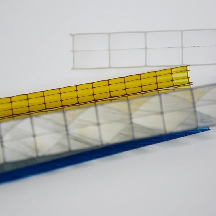 Factory supplier four layers anti -uv hollow polycarbonate sheet 20mm 30mm for greenhouse