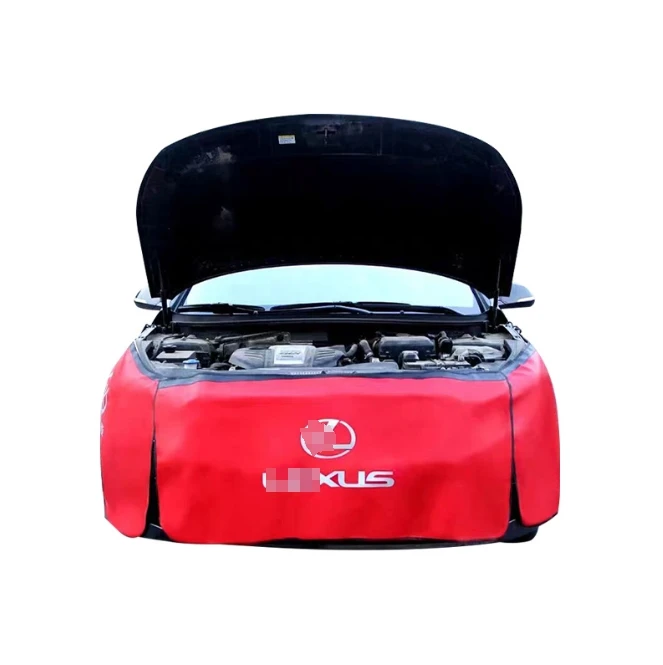Car fender protection pad three-piece set car repair and maintenance washed leather fender body protection cloth