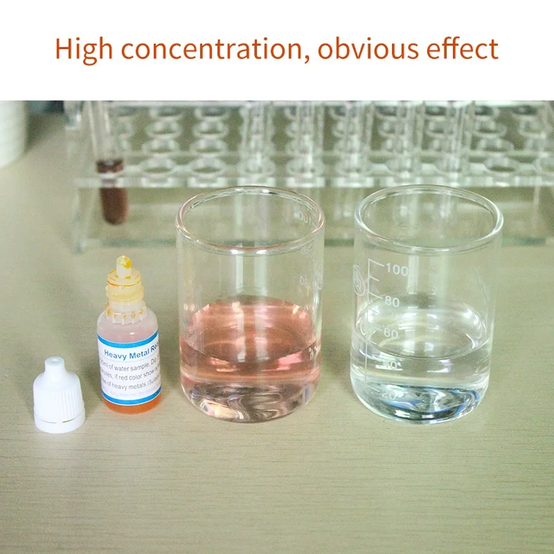 
Latest Heavy Metal Reagent drops in 10 ml bottle to test water quality. 
