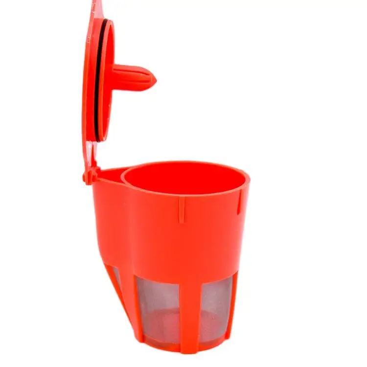 Wholesale major manufacture High quality Red coffee capsule plastic manual filling reusable empty coffee filter capsule