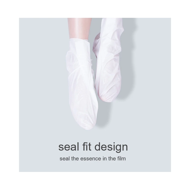 Private label gentle organic nourishing whitening foot cream mask disposable portable foot spa sock